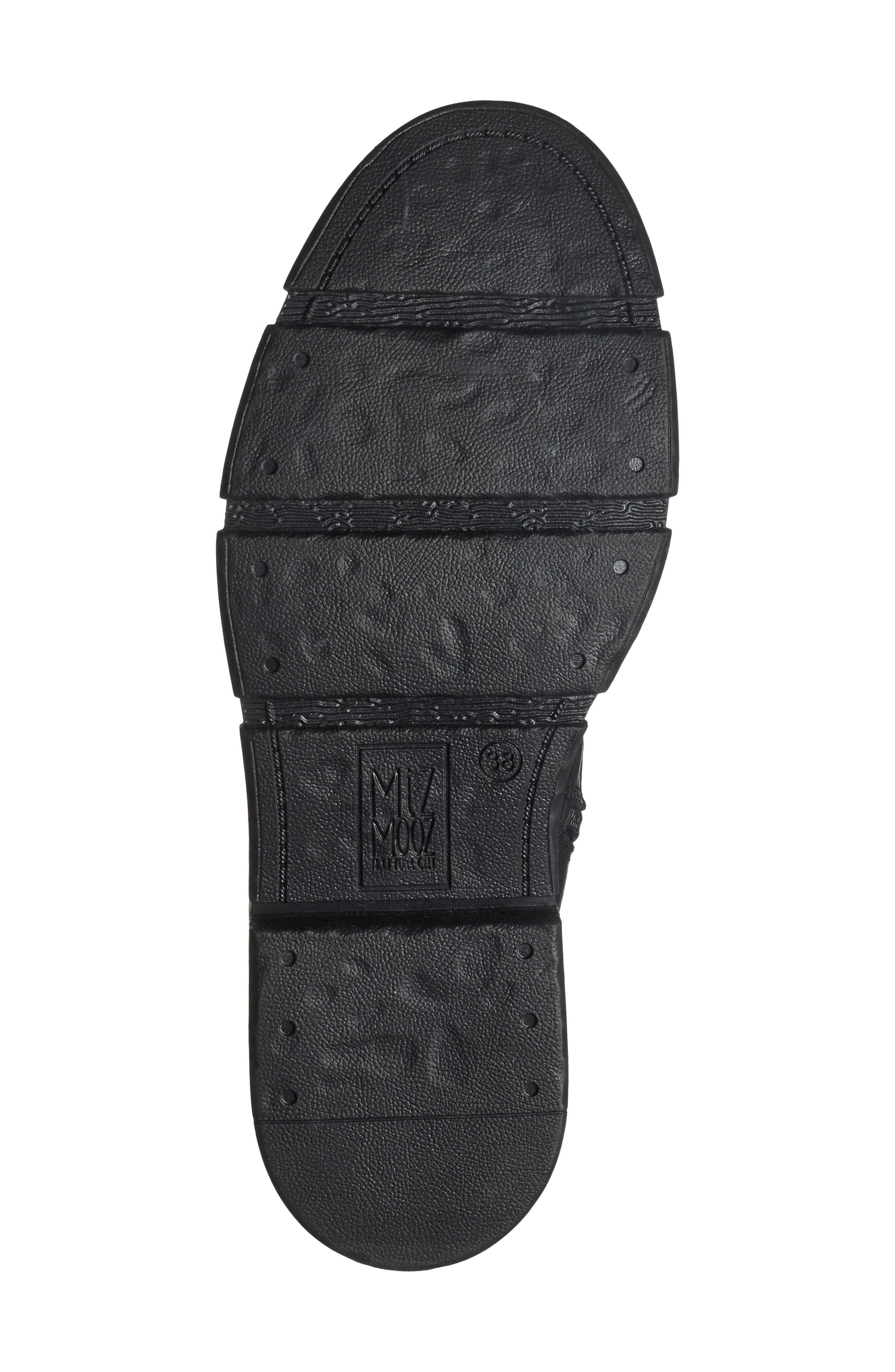 Issabel Leather Boot, Alternate, color, BLACK