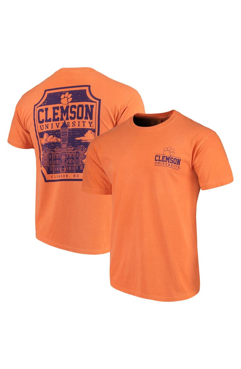 IMAGE ONE Men's Orange Clemson Tigers Comfort Colors Campus Icon T-Shirt, Main, color, 