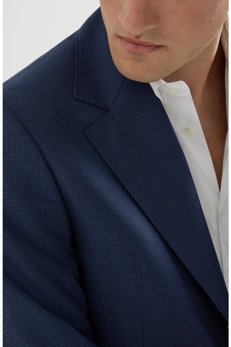 Houndstooth blazer, Alternate, color, Navy Blue