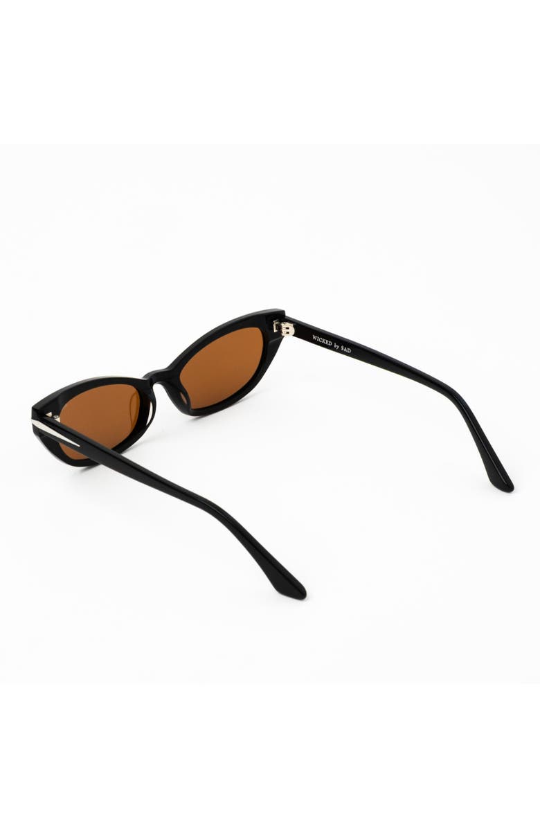 Sad Eyewear Wicked Sunglasses, Alternate, color, Gloss Black - Polarized Bronze