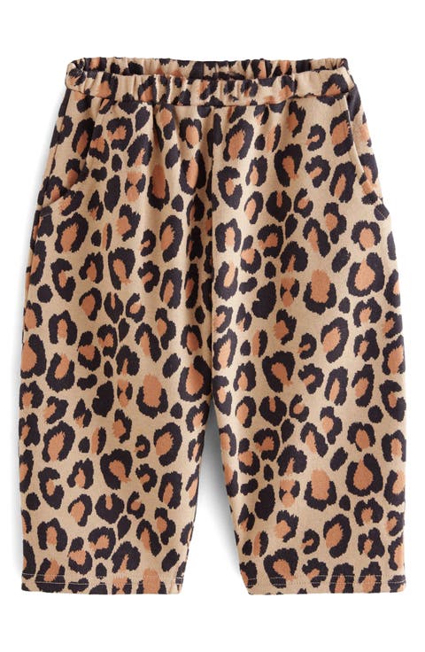 Kids' Leopard Print Barrel Pants (Little Kid)