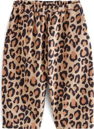 NEXT Kids' Leopard Print Barrel Pants
