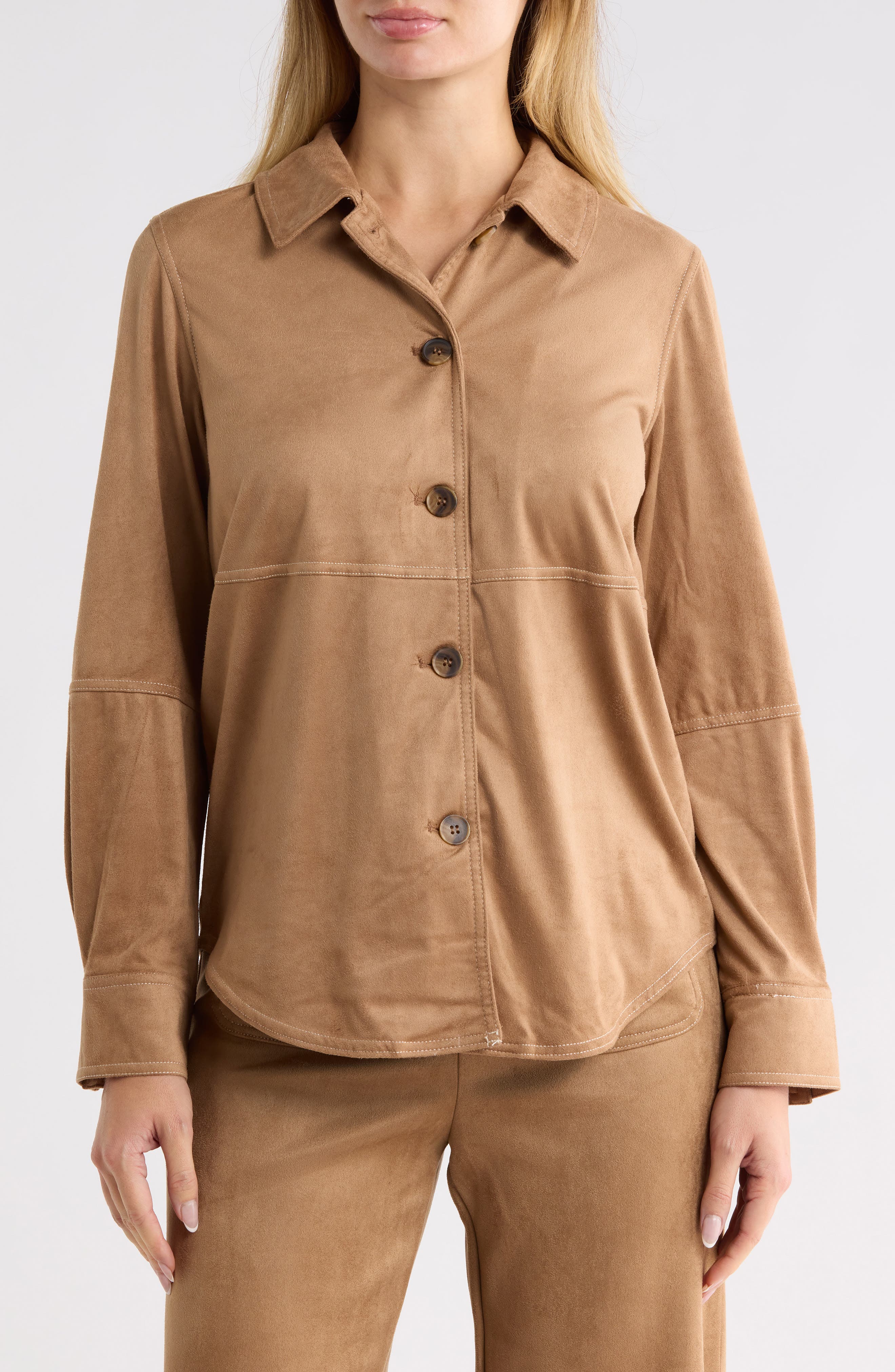 Faux Suede Shirt
