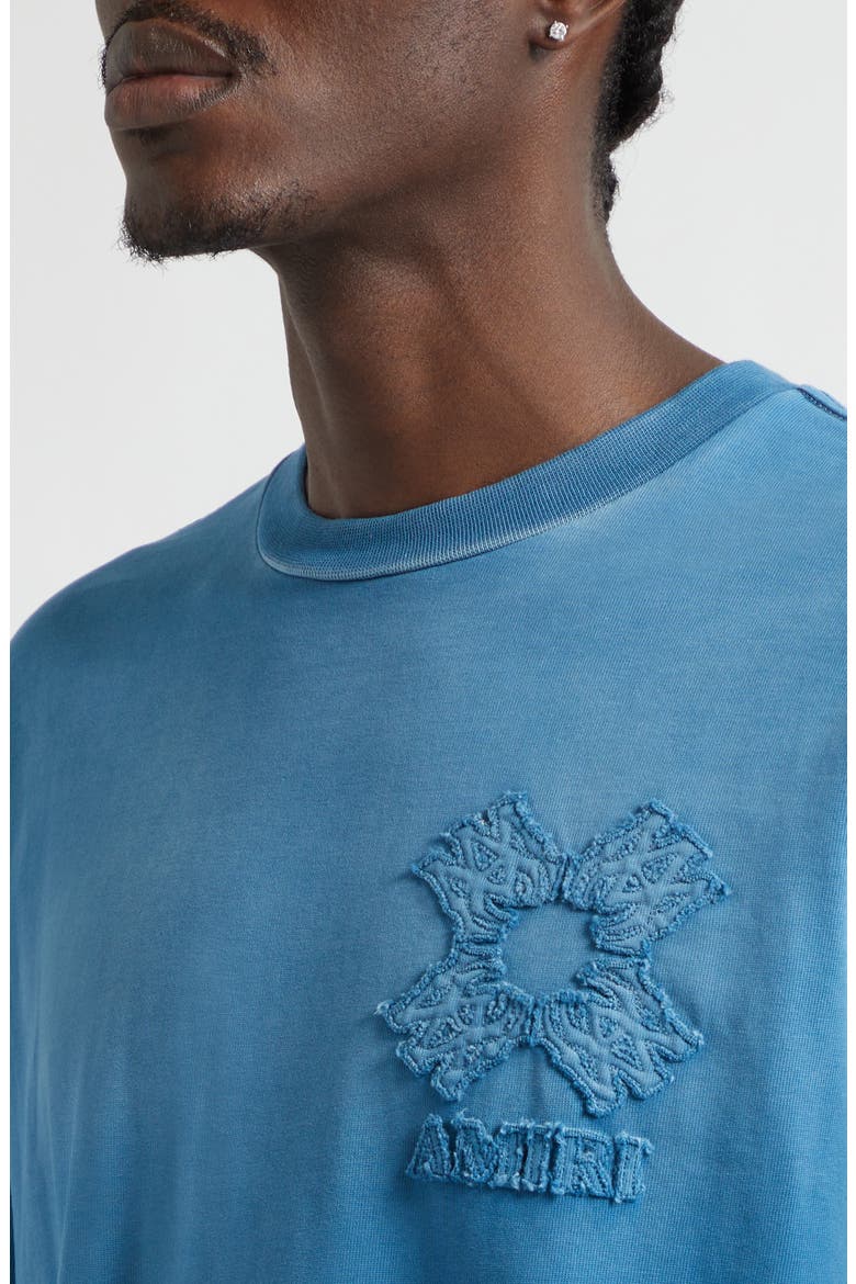 Oversize MA Quad Appliqué T-Shirt, Alternate, color, DARK INDIGO