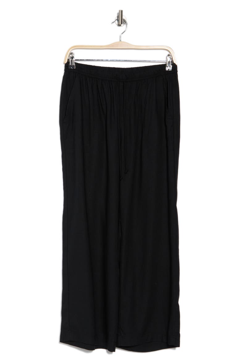Sorrento Crop Wide Leg Pants, Alternate, color, BLACK