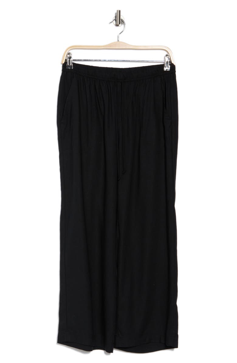 Splendid Sorrento Crop Wide Leg Pants, Alternate, color, Black