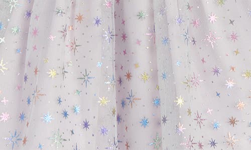 Pippa & Julie Fallon Metallic Star Sleeveless Tulle Dress & Bloomers In White