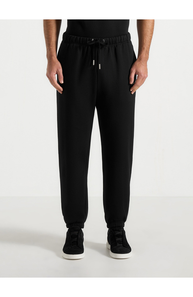 Manière De Voir Signature Regular Fit Cuffed Sweatpants, Alternate, color, Black