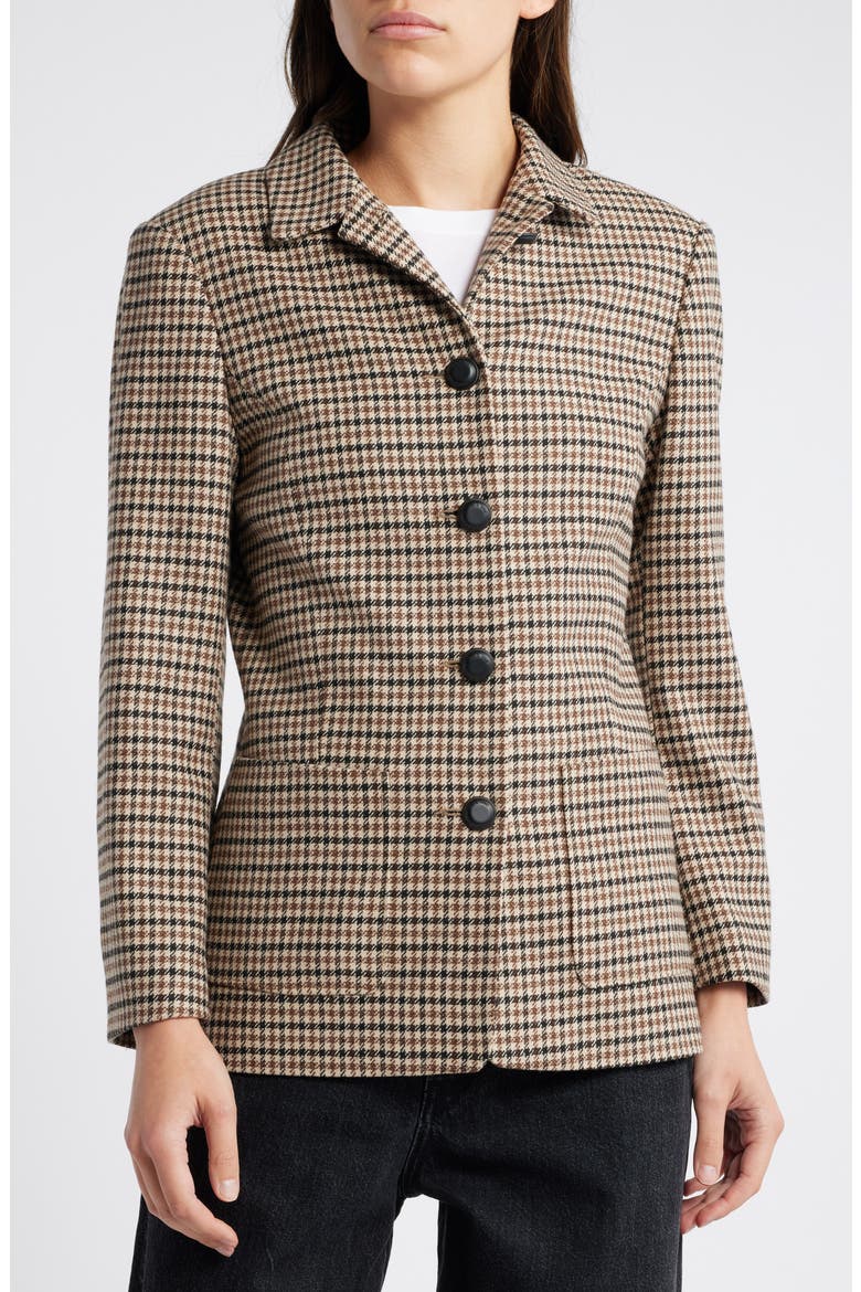 Drew Houndstooth Blazer, Alternate, color, TAN MULTI