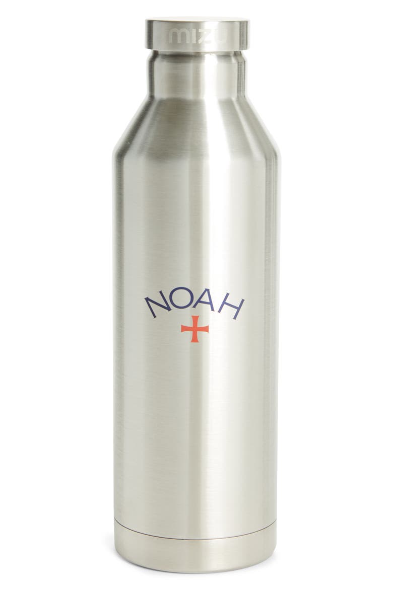 x Mizu Core Logo Stainless Steel Water Bottle, Main, color, STAINLESS STEEL