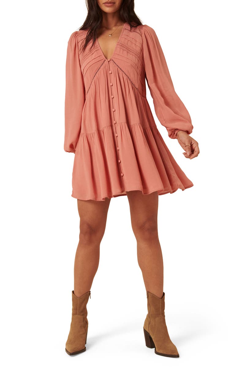Marley Long Sleeve Babydoll Minidress