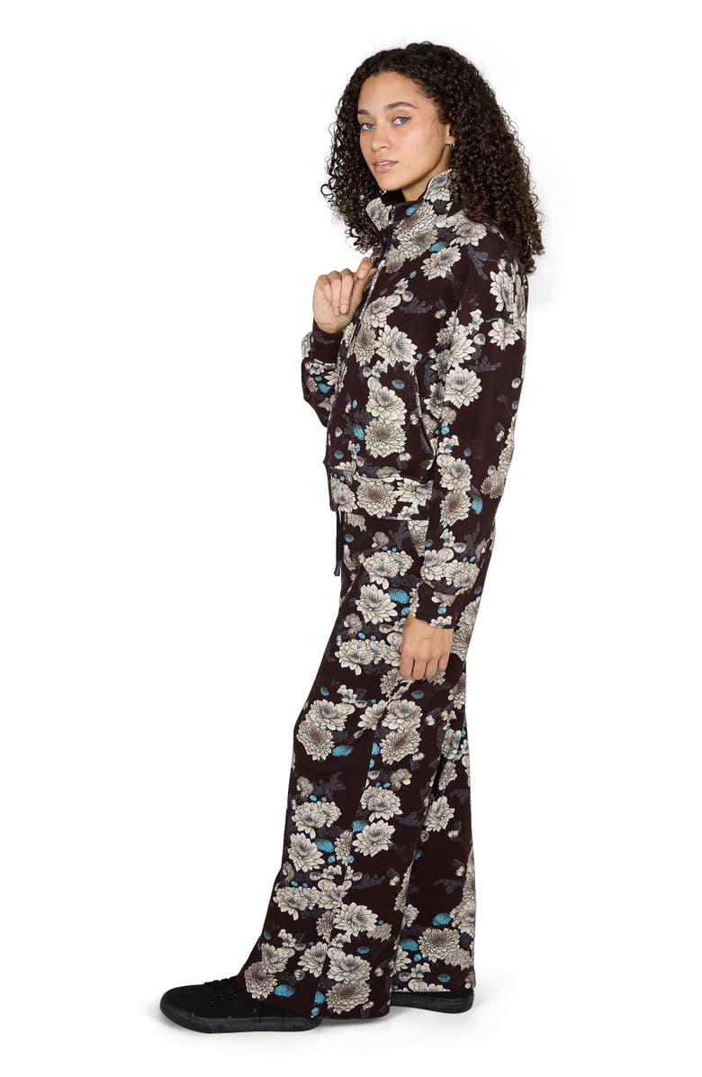 Lords of Harlech June Brushed Knit Crop Jacket, Alternate, color, Serious Floral Black