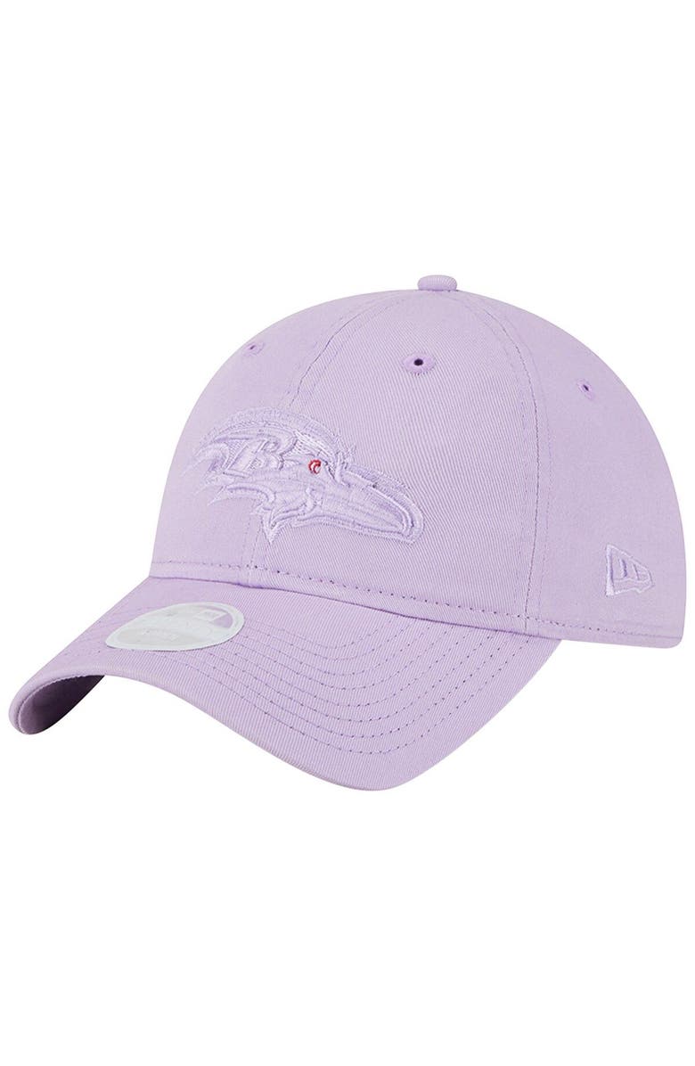 New Era Women's New Era Purple Baltimore Ravens Color Pack Brights 9TWENTY Adjustable Hat, Main, color, 
