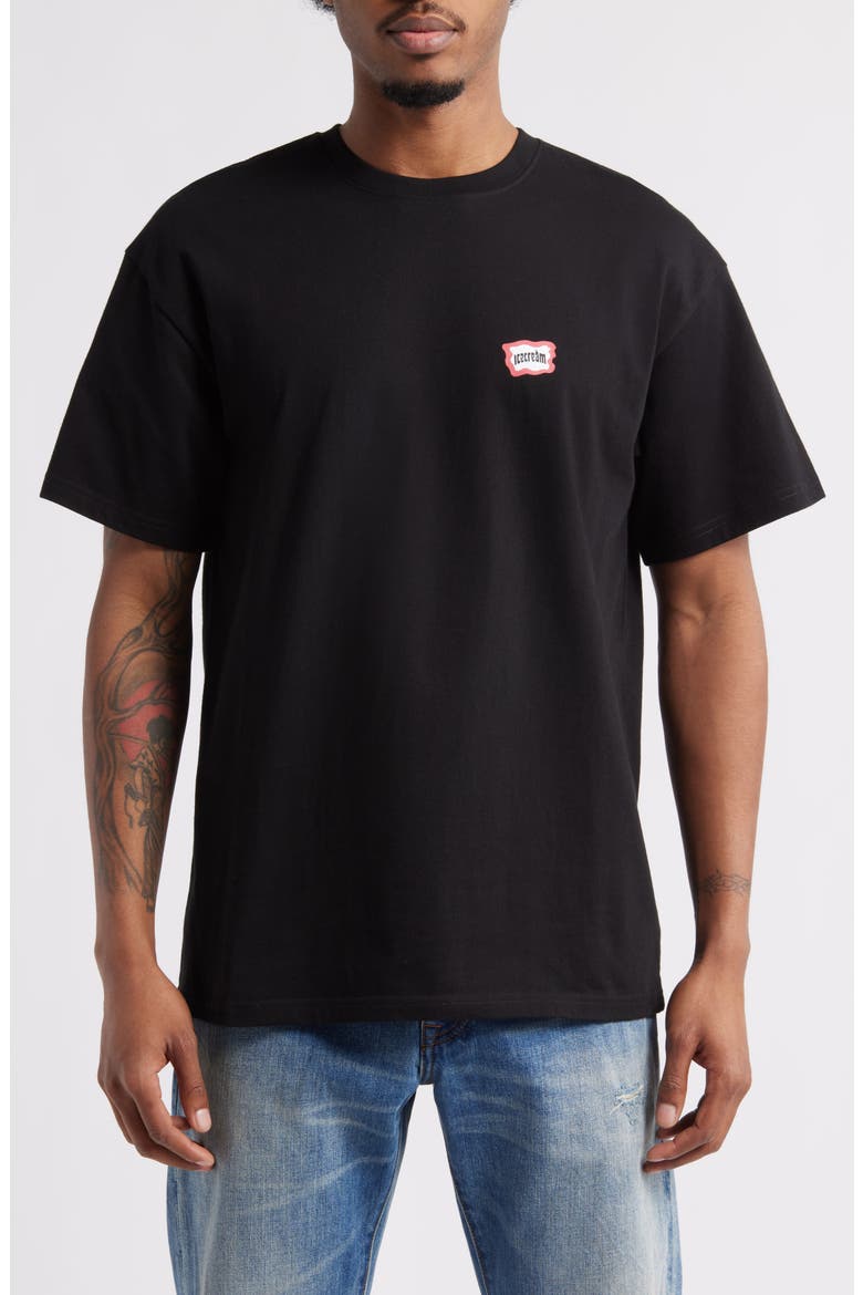 Quarters Graphic T-Shirt, Main, color, BLACK
