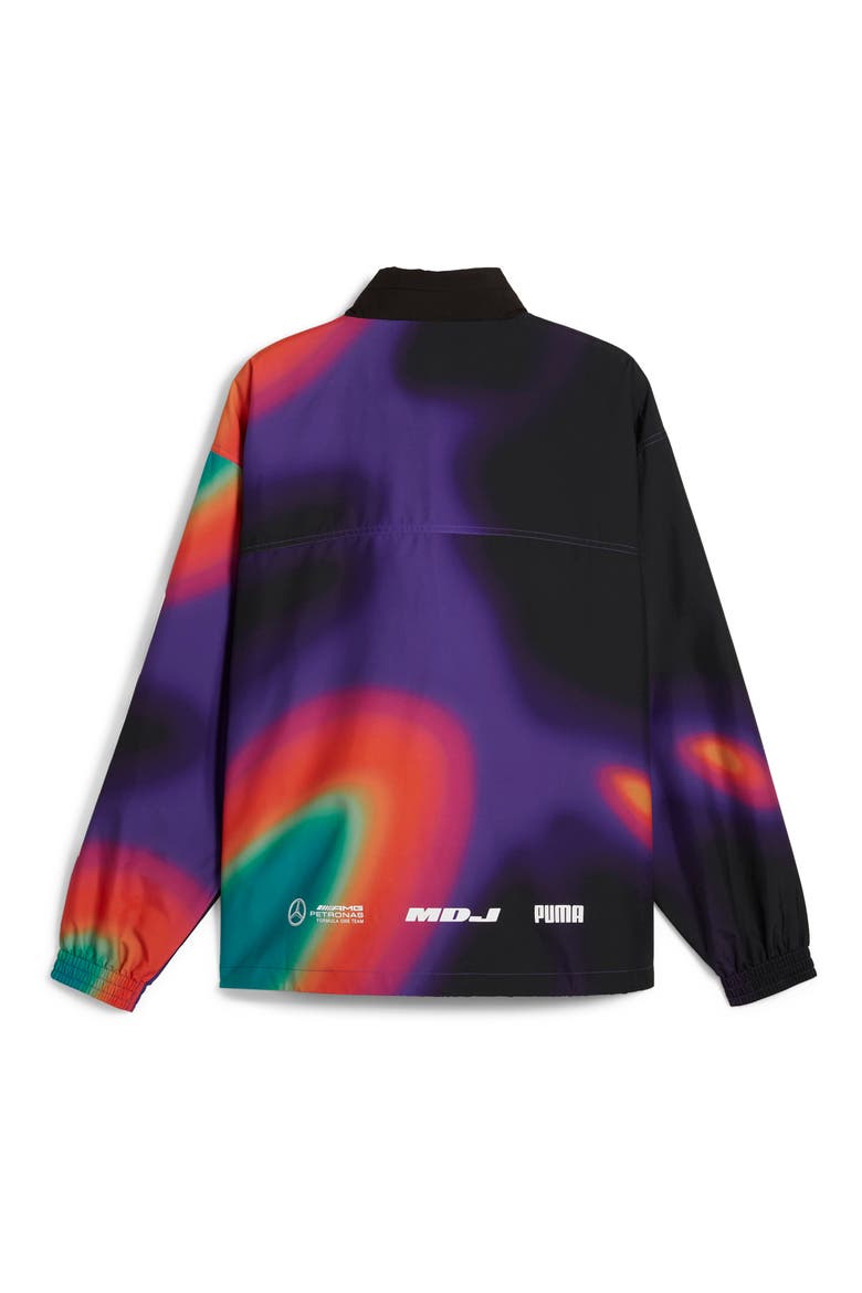 Mad Dog Jones x Mercedes-AMG F1 Woven Windbreaker, Alternate, color, PUMA BLACK-AOP