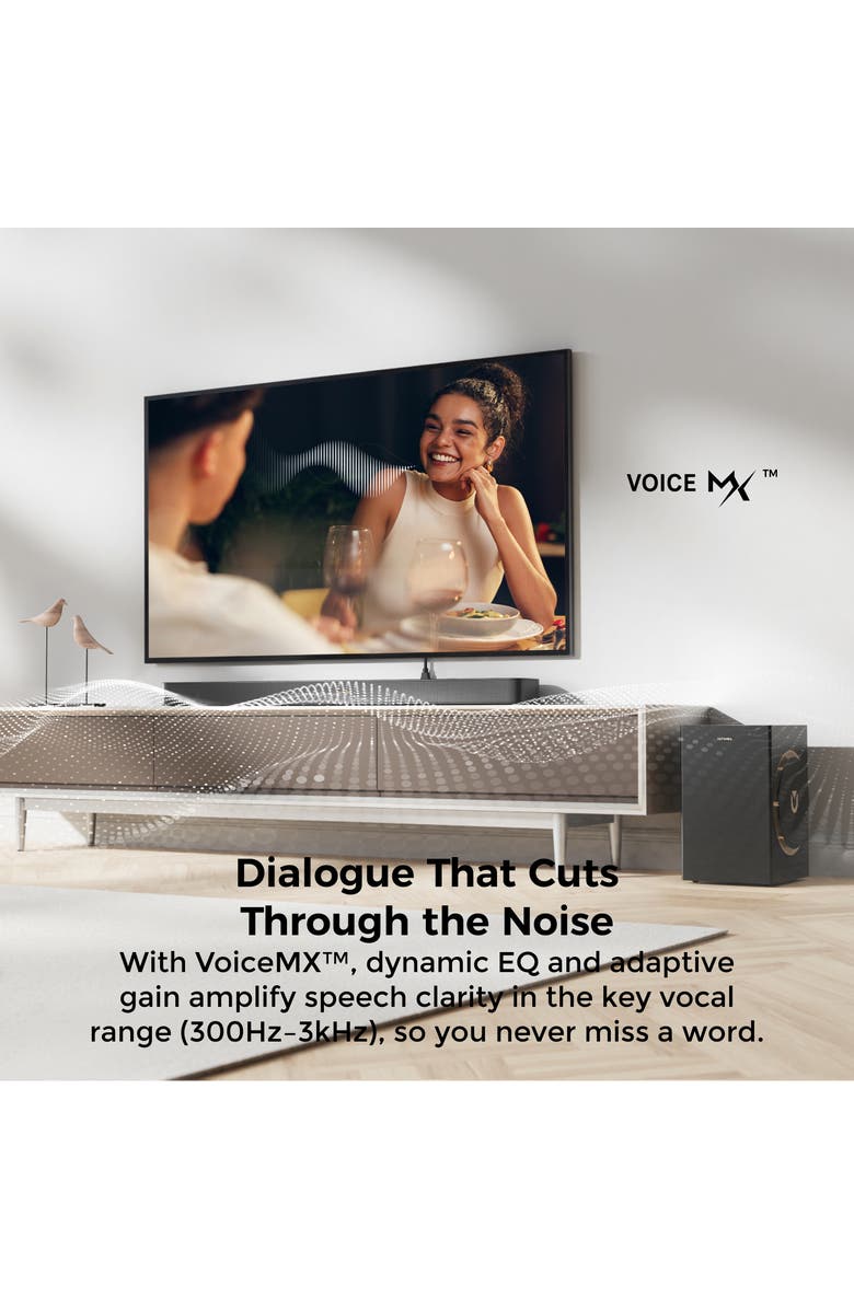 Ultimea Skywave F40 Boom 5.1.2ch Sound Bar with Dolby Atmos, Alternate, color, Black