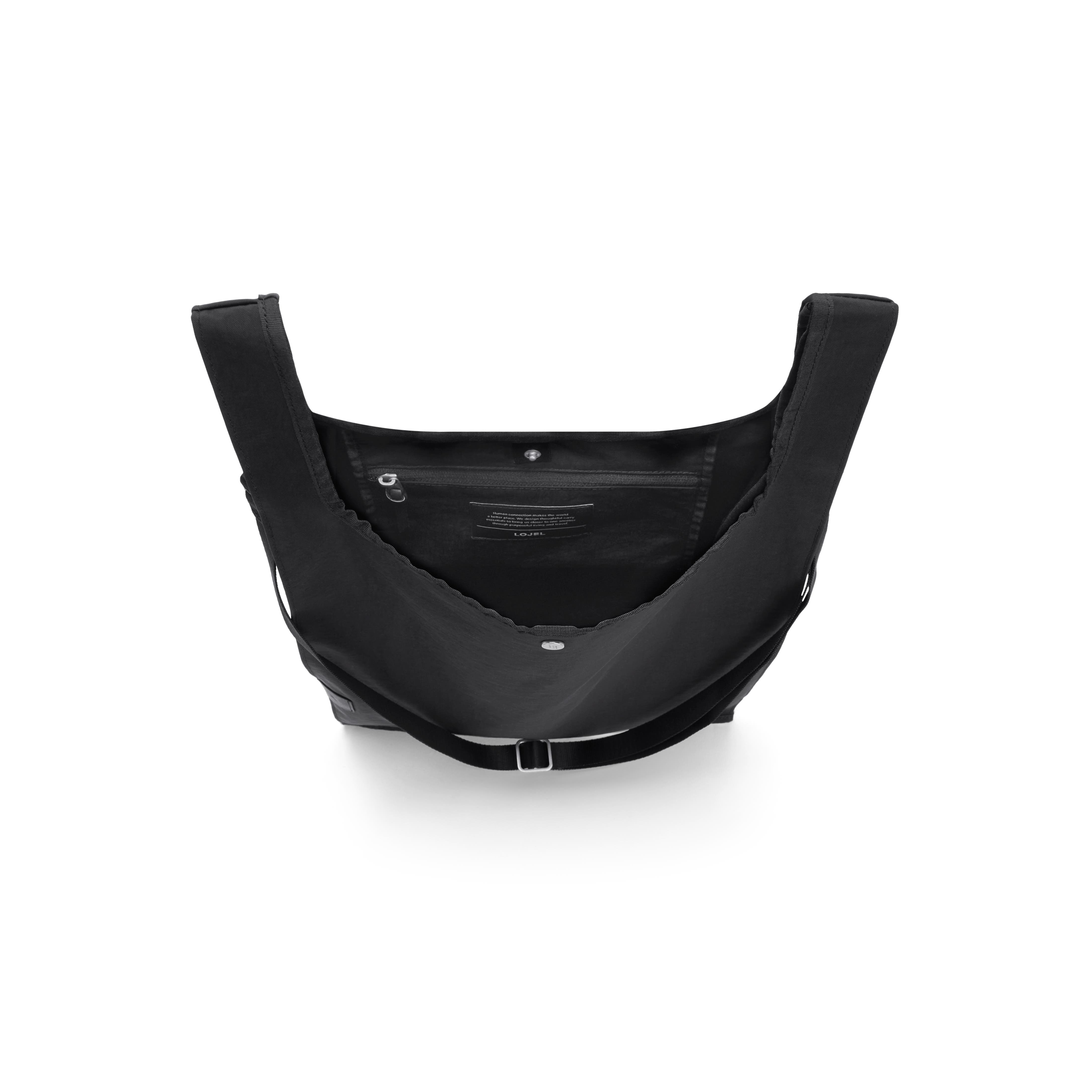 LOJEL NIRU 3 way Tote 15L Convertible Backpack with Shoulder & Crossbody Strap, Alternate, color, All Black