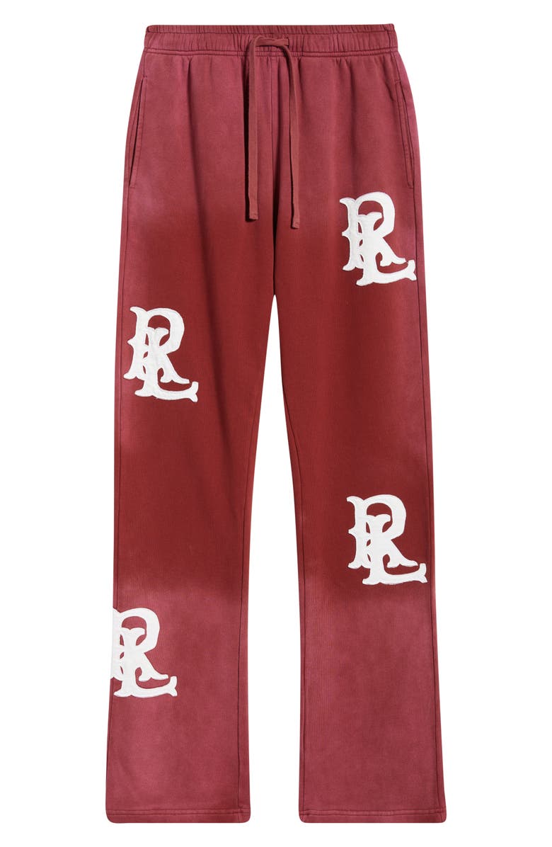 Rolling Loud Logo Appliqué Sweatpants, Alternate, color, Washed Maroon