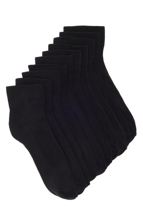 5-Pack Pillow Sole Quarter Socks