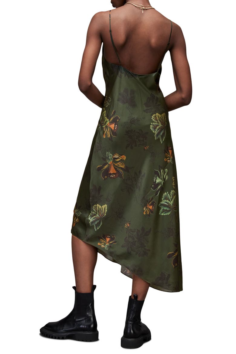 Alexia Lilly Midi Dress, Alternate, color, FOREST GREEN