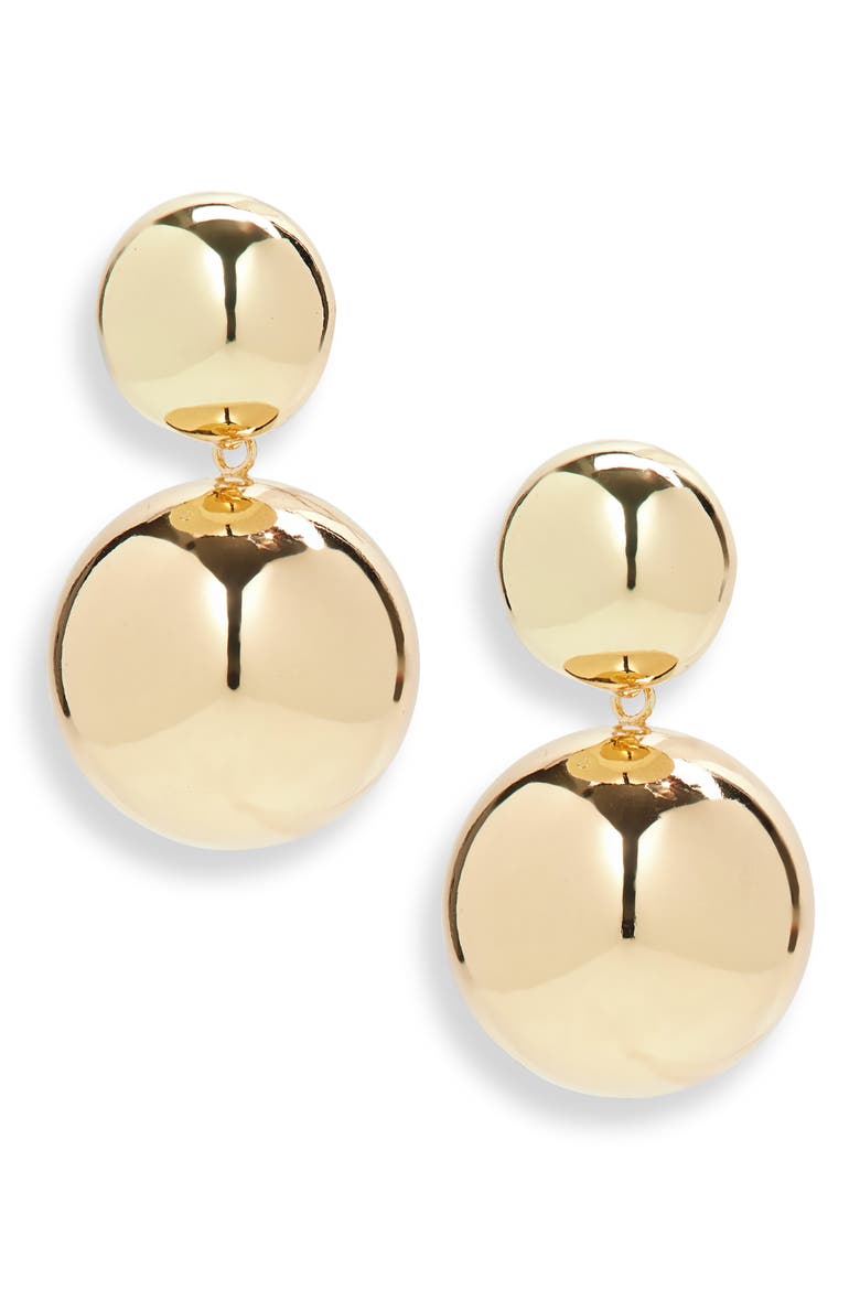 The Classic Statement Drop Earrings, Alternate, color, GOLD
