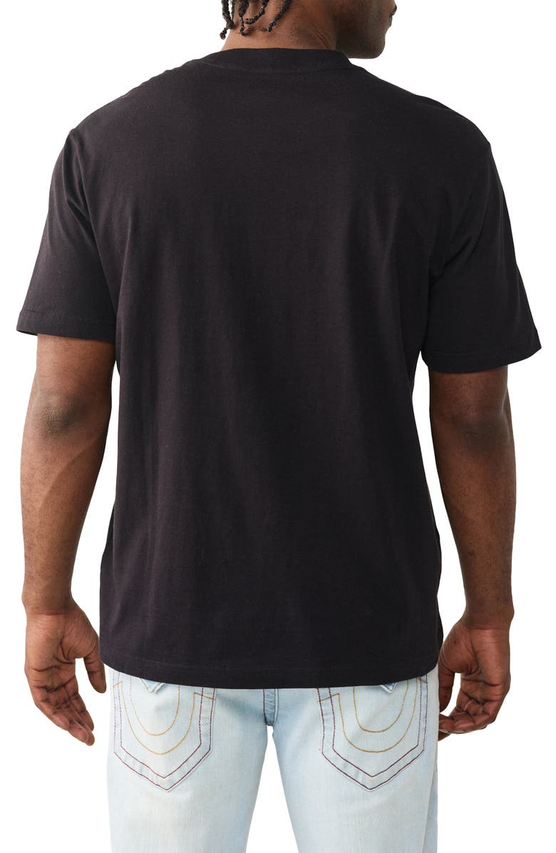 True Religion Original Buddha Heavyweight Cotton Graphic T-Shirt, Alternate, color, Jet Black