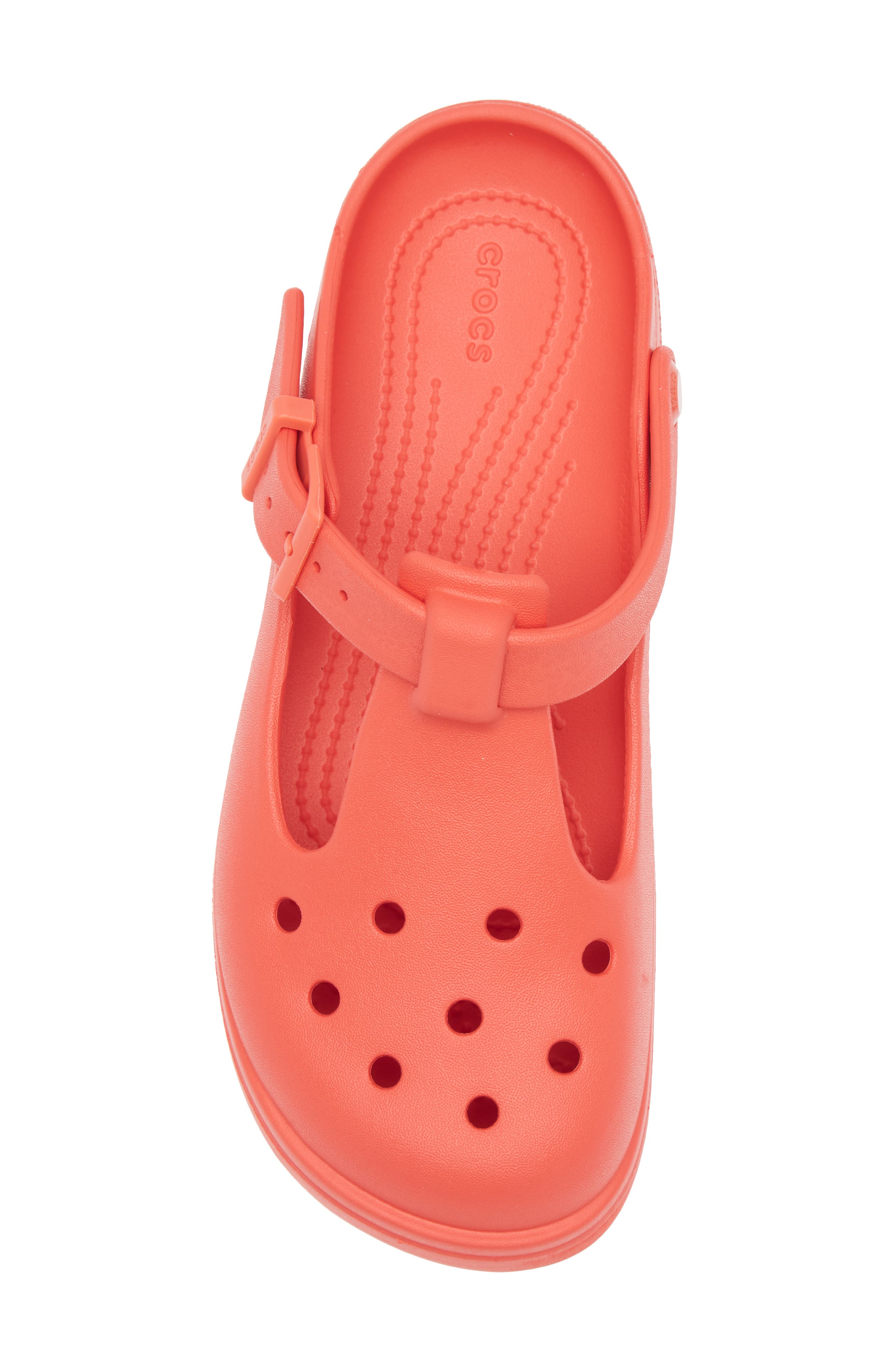 CROCS Gender Inclusive Classic Mary Jane Clog, Alternate, color, Cherry Red