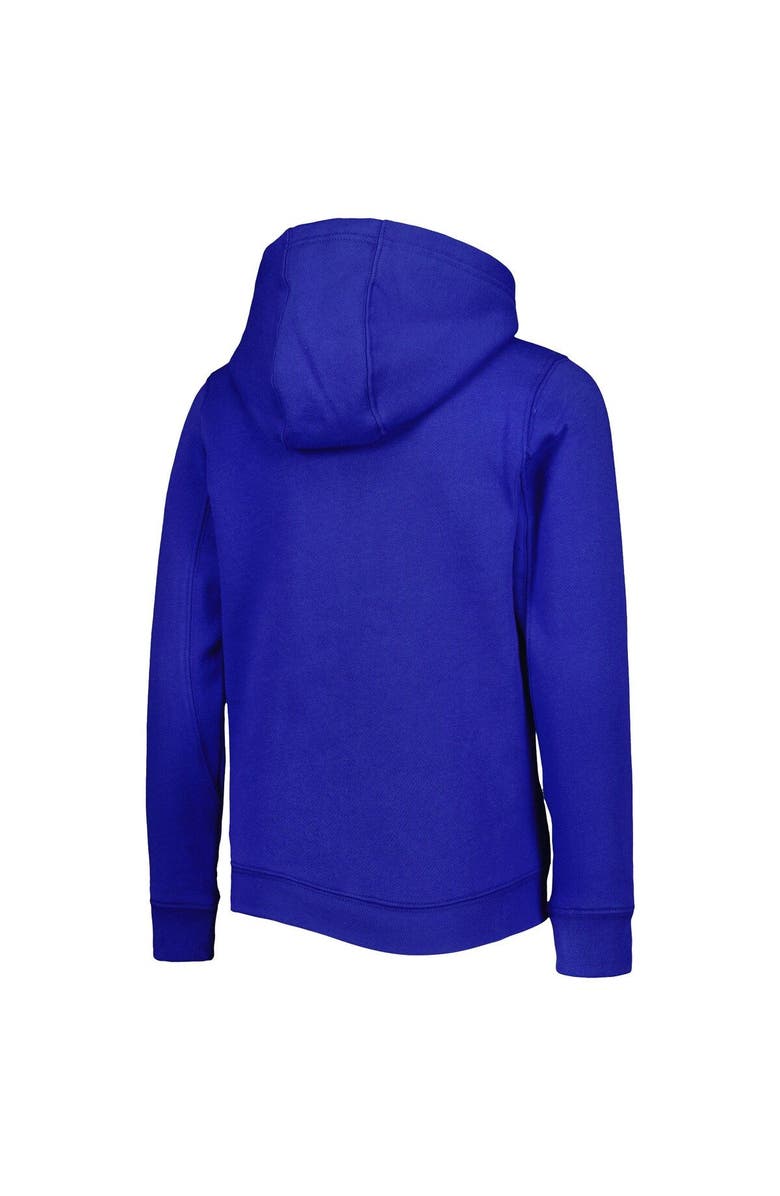 Outerstuff Youth Royal Los Angeles Dodgers Wordmark Full-Zip Fleece Hoodie, Alternate, color, 