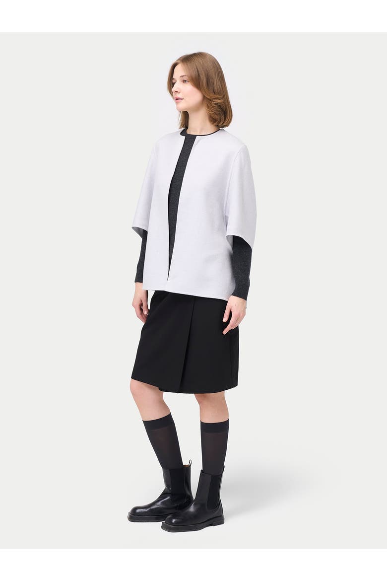 Cashmere Poncho Jacket, Alternate, color, arctic ice