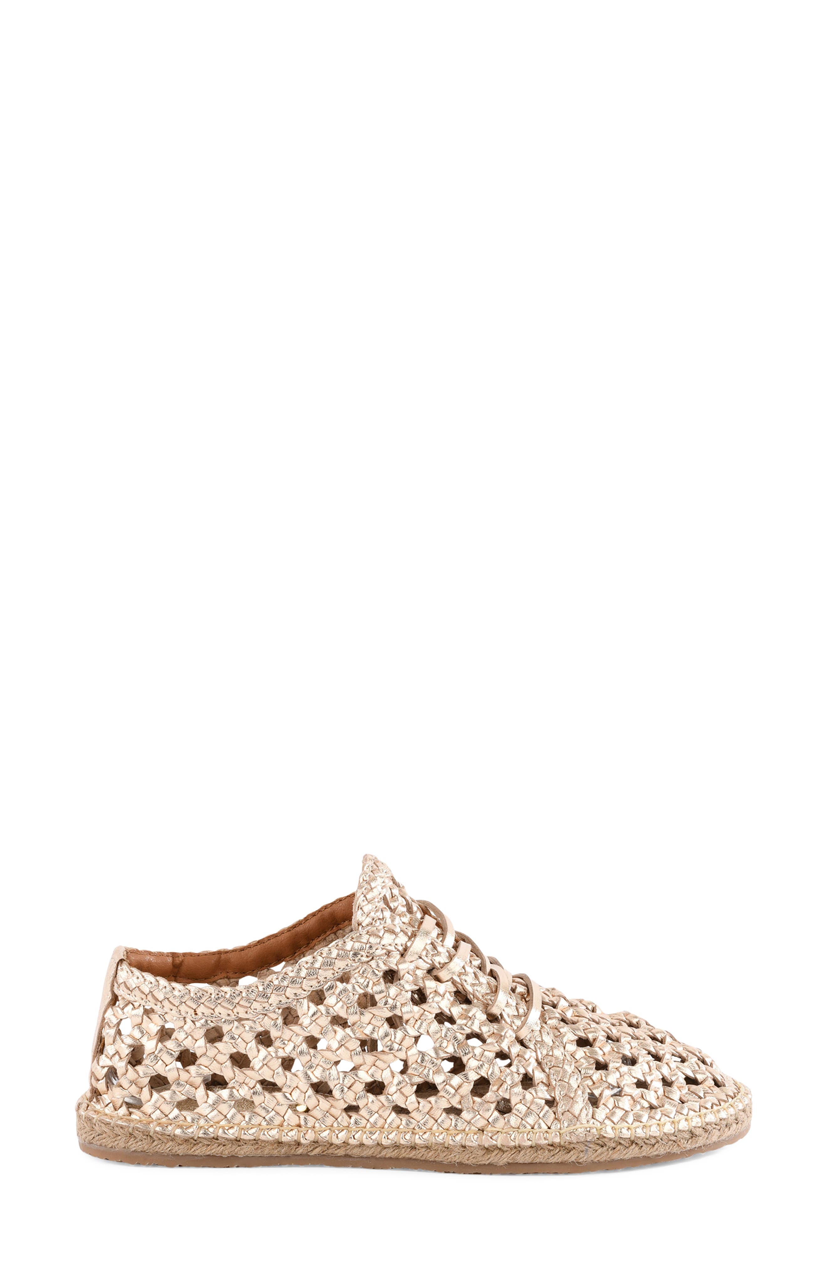 Seychelles Gemini Woven Espadrille, Alternate, color, Gold
