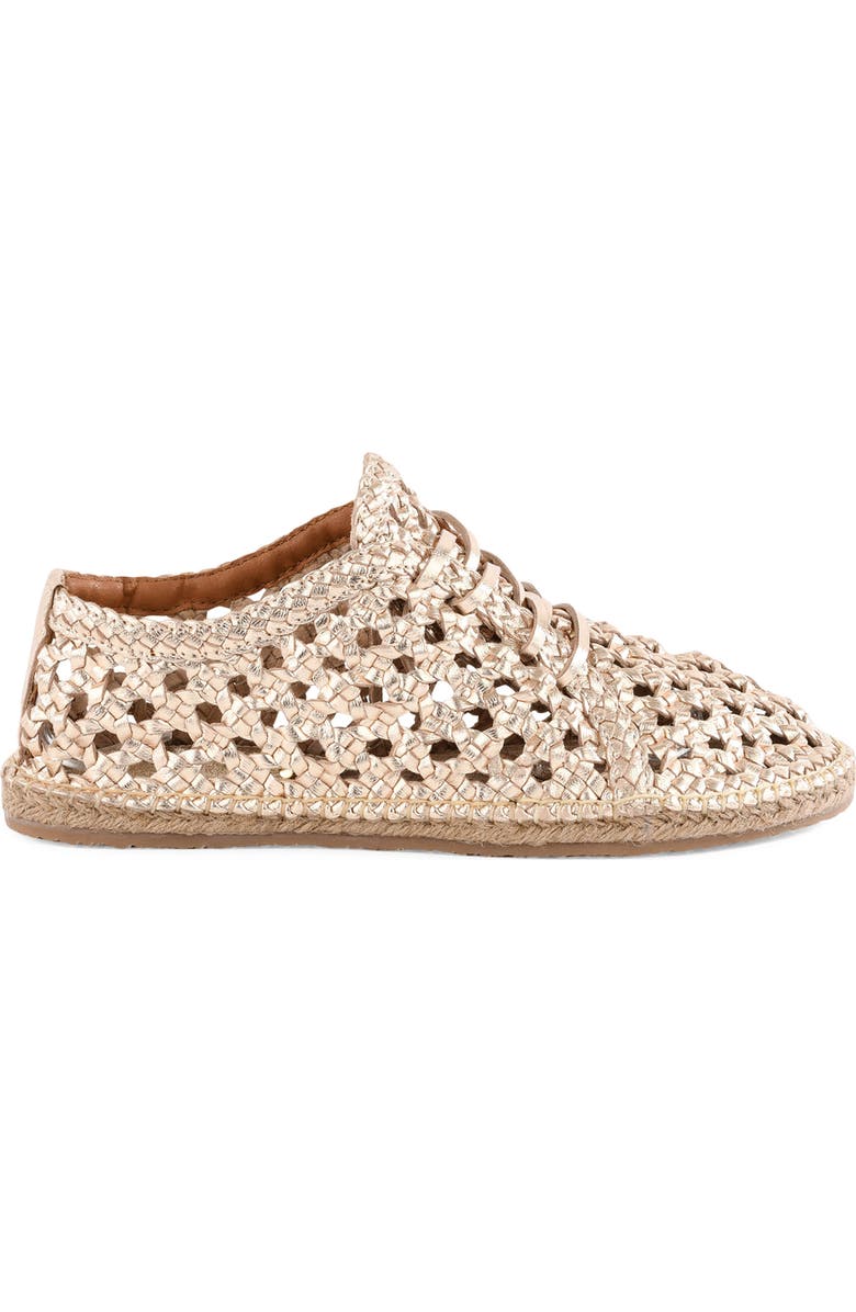 Seychelles Gemini Woven Espadrille, Alternate, color, Gold