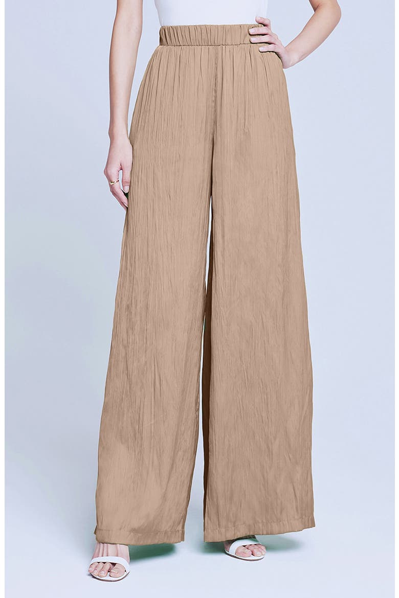 Lillian Pull-On Wide Leg Pants, Main, color, CAPPUCCINO