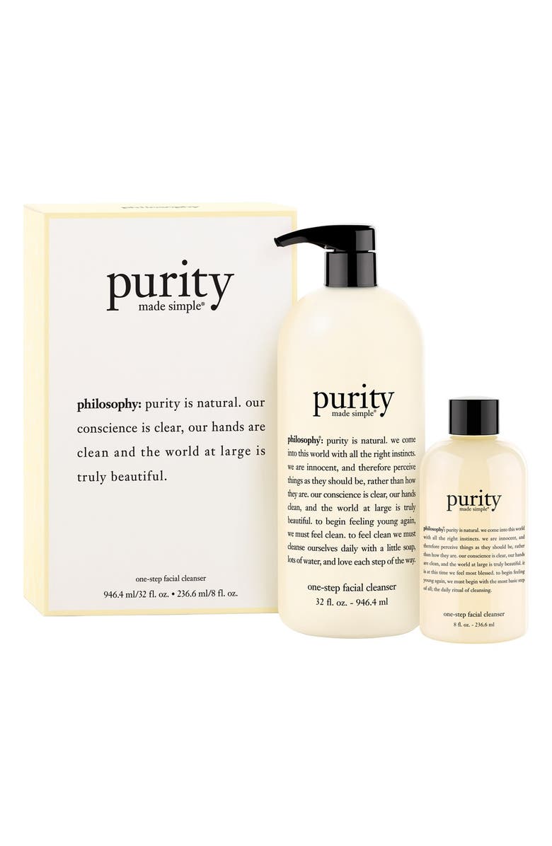 philosophy 'purity made simple' one-step facial cleanser duo, Alternate, color,