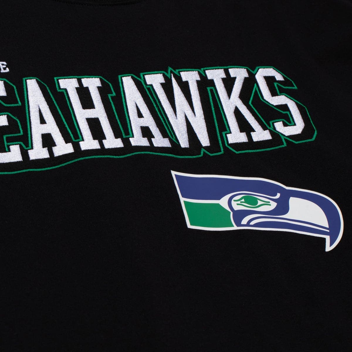 Mitchell & Ness Men's Mitchell & Ness Black Seattle Seahawks Big & Tall ...