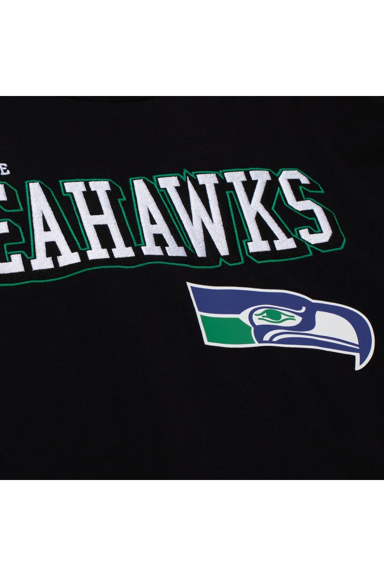 Men's Mitchell & Ness  Black Seattle Seahawks Big & Tall Training Camp Long Sleeve T-Shirt, Alternate, color, Black