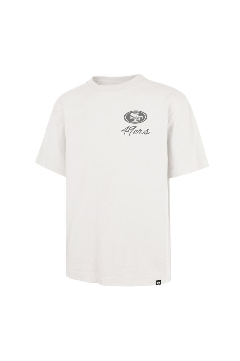 Men's '47 Off White San Francisco 49ers Photon Dust Foundation T-Shirt, Alternate, color, Cream