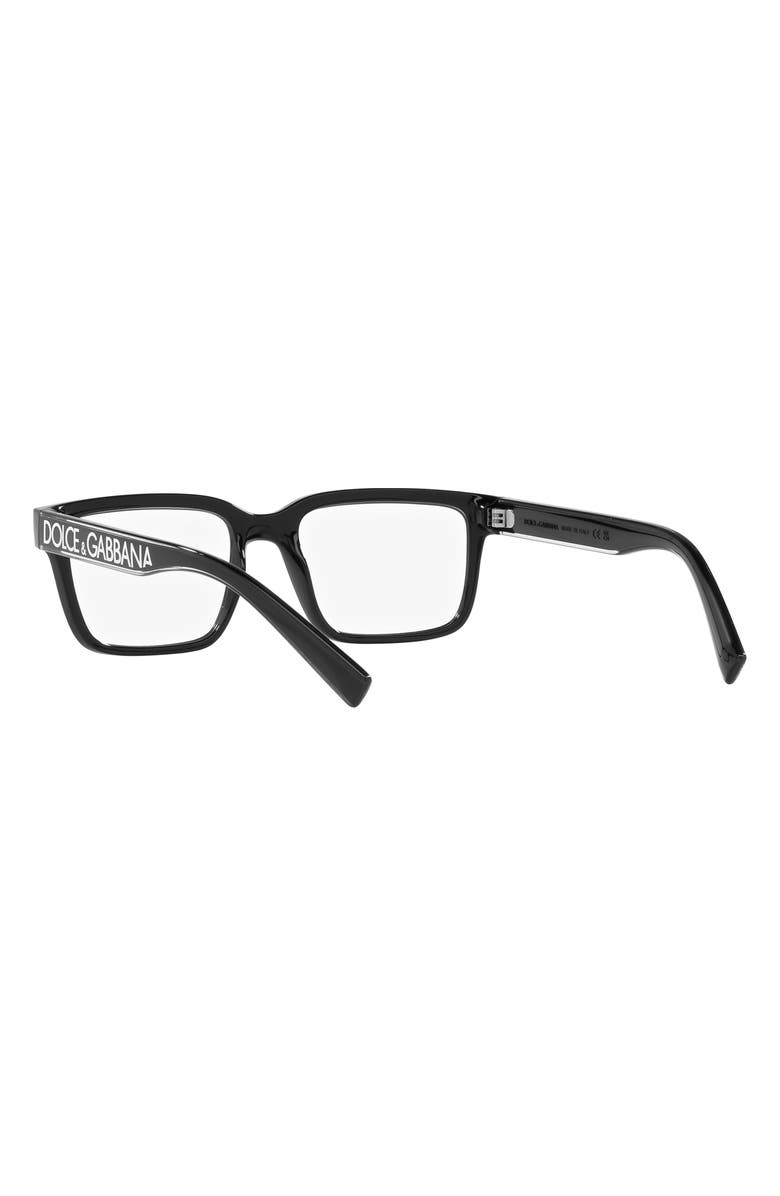 Dolce&Gabbana 53mm Rectangular Optical Glasses, Alternate, color, 