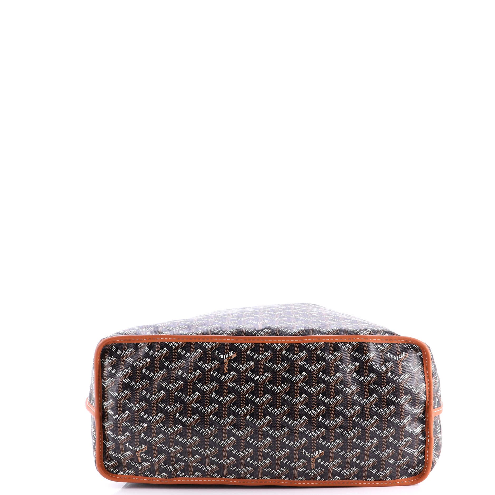 Pre-Owned Goyard Anjou Reversible Tote Coated Canvas PM, Alternate, color, Brown