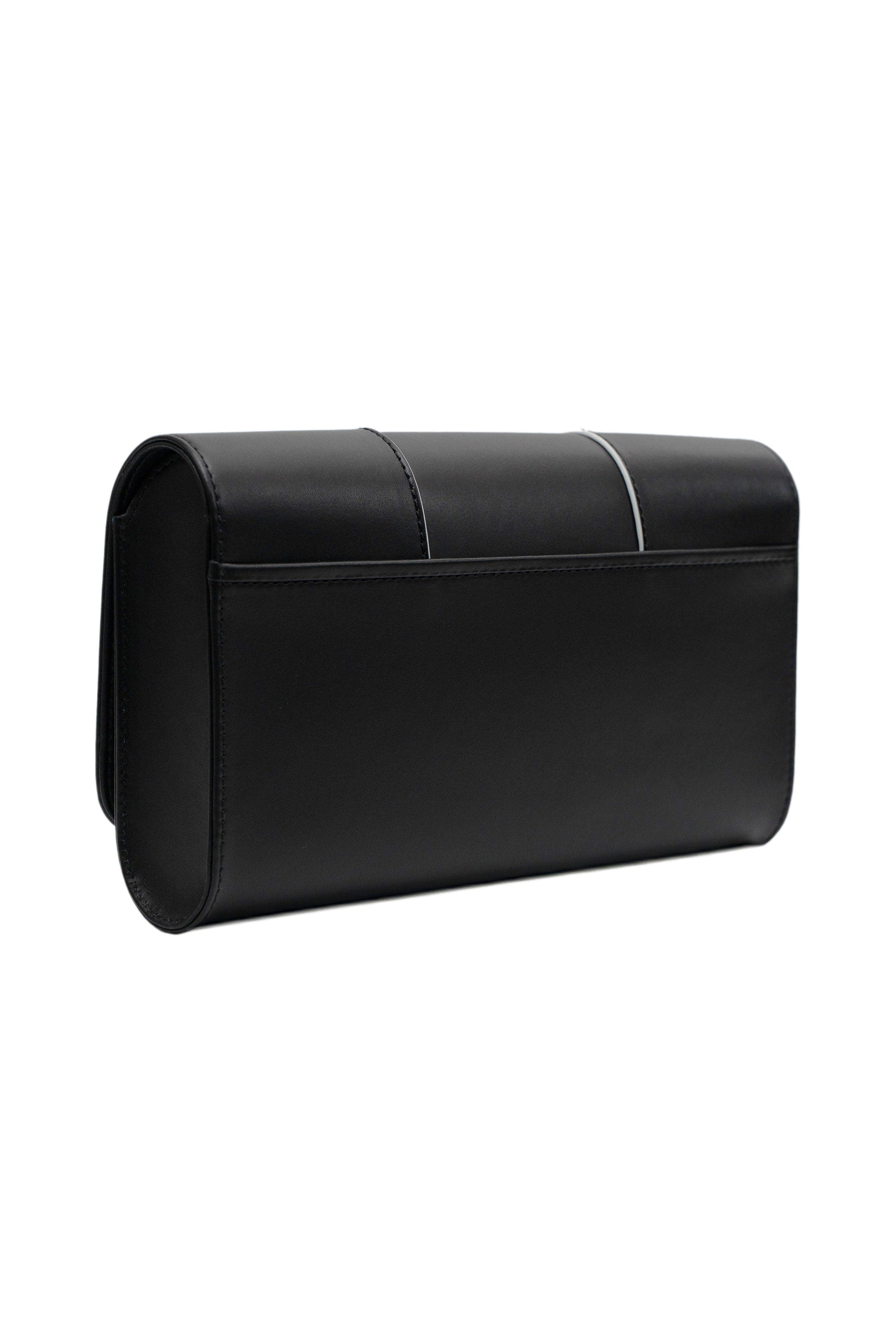 PERRIN PARIS La Corsette Clutch Classic, Alternate, color, Black / White