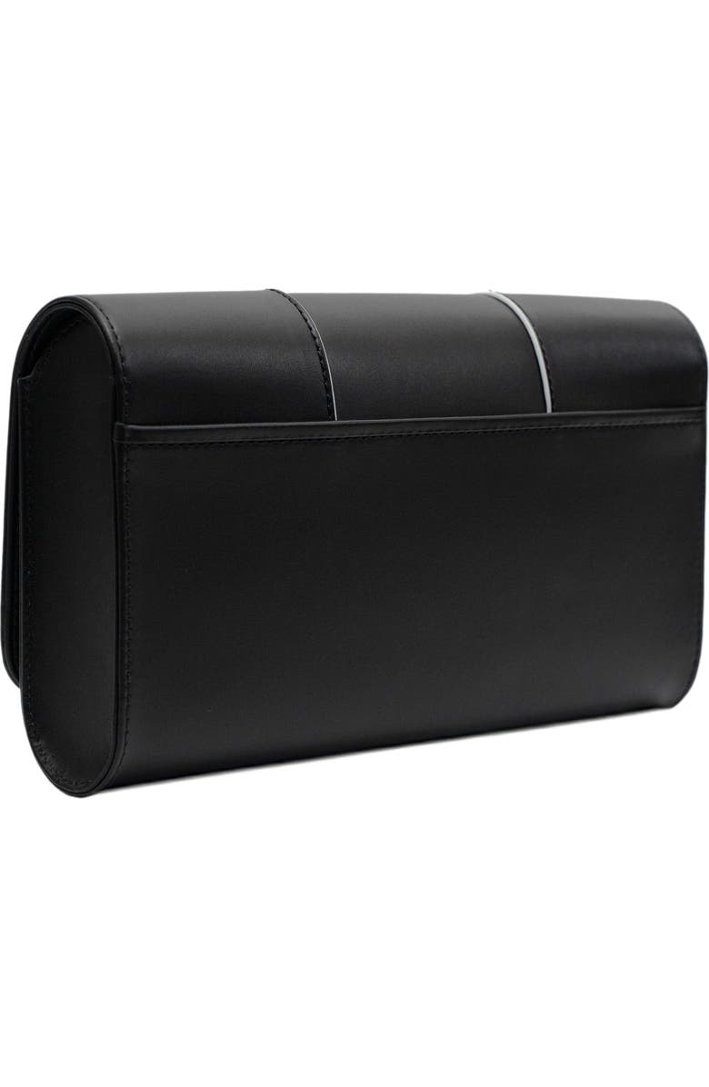 PERRIN PARIS La Corsette Clutch Classic, Alternate, color, Black / White