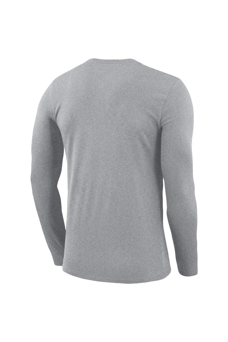 Men's Nike Heathered Gray Kentucky Wildcats School Logo Legend Performance Long Sleeve T-Shirt, Alternate, color, Heather Gray