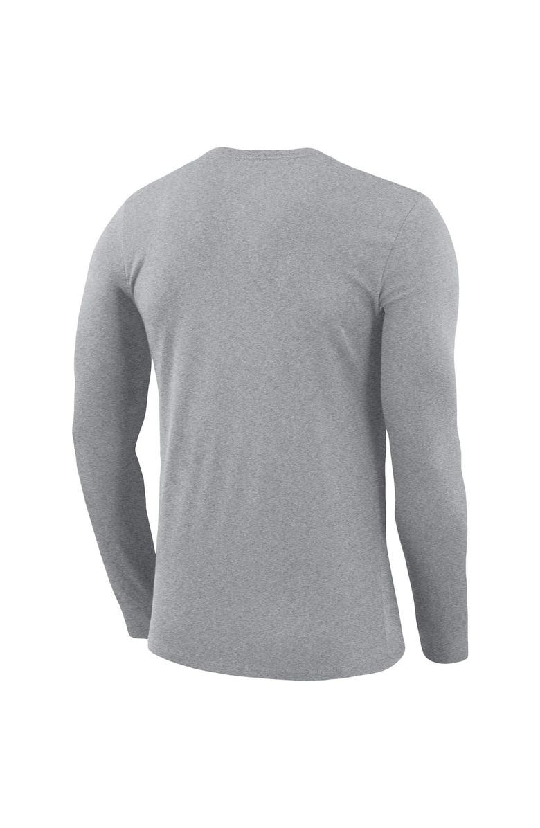 Nike Men's Nike Heathered Gray Kentucky Wildcats School Logo Legend Performance Long Sleeve T-Shirt, Alternate, color,