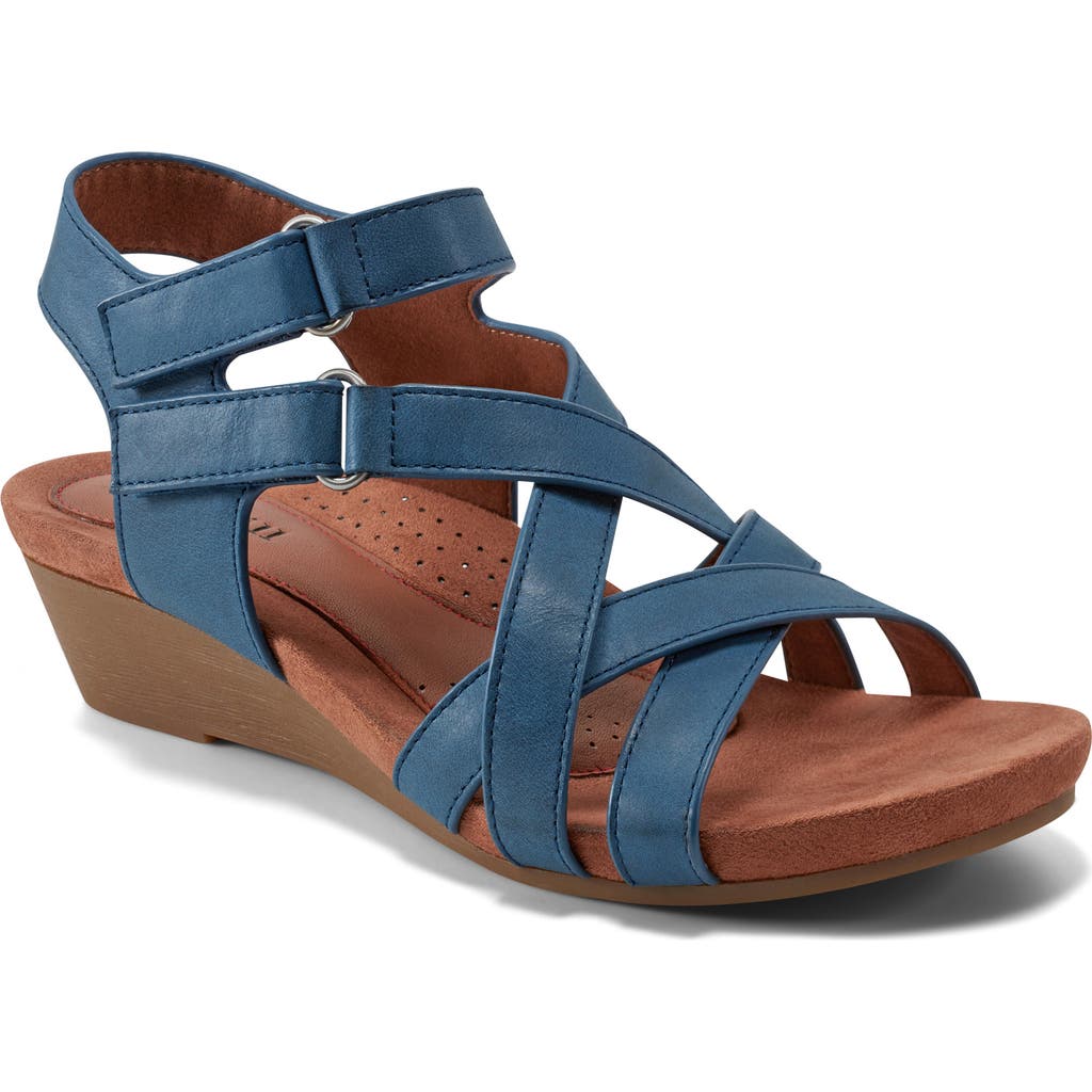Rockport Cobb Hill Helin Strappy Sandal In Medium Blue
