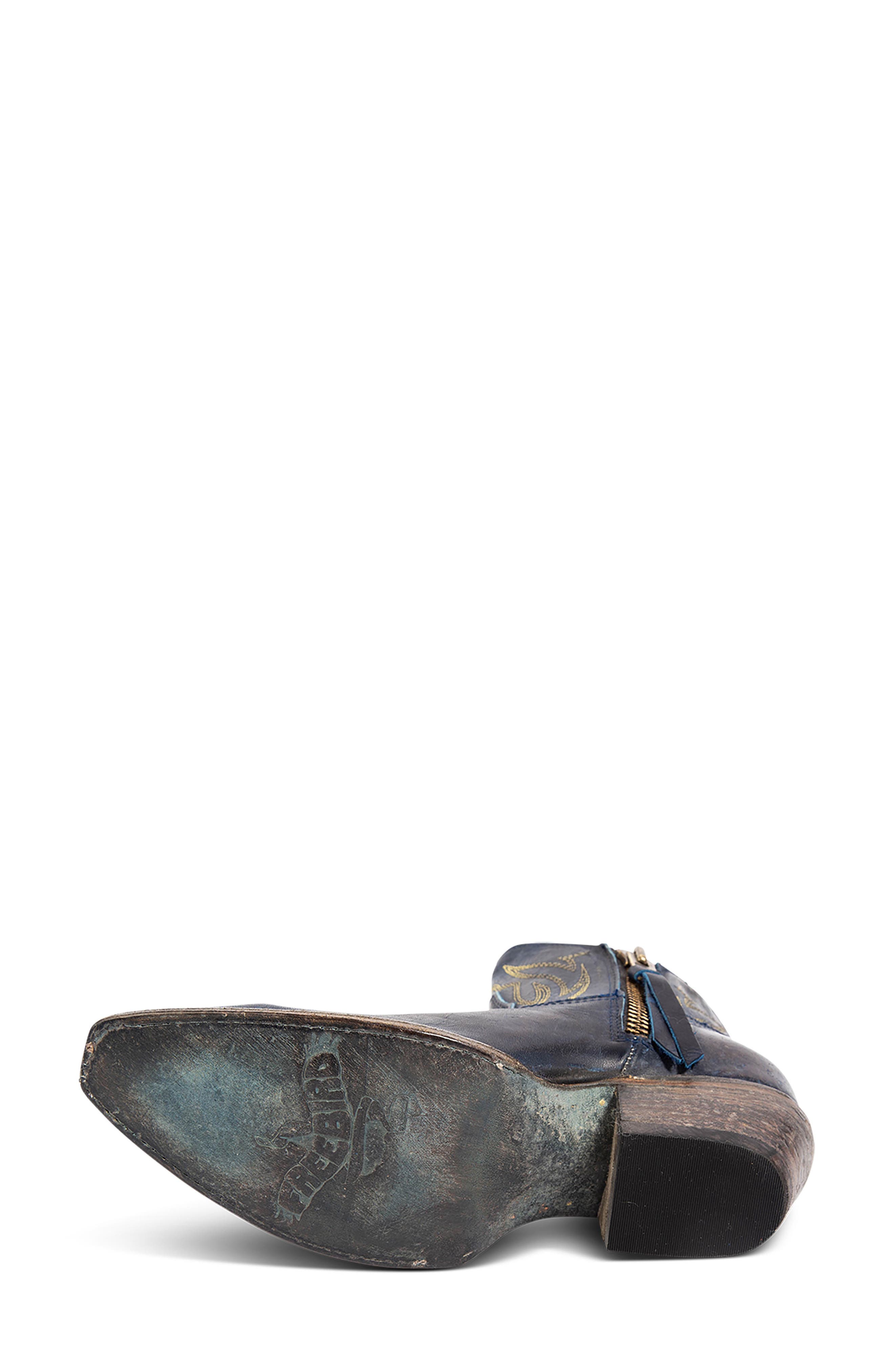 Wolfie Western Bootie, Alternate, color, BLUE