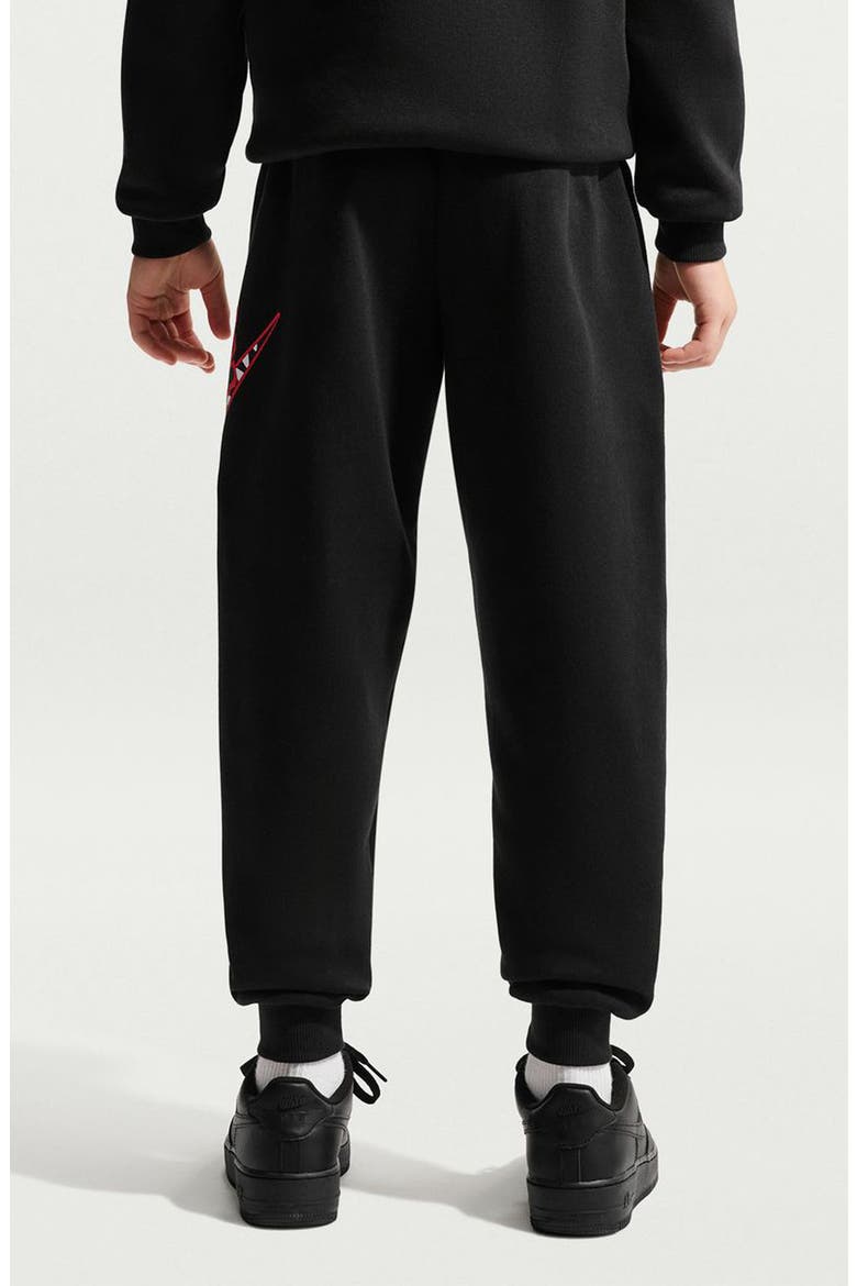 Kids' Sportswear Club Fleece Joggers, Alternate, color, BLACK/ MULTI COLOR
