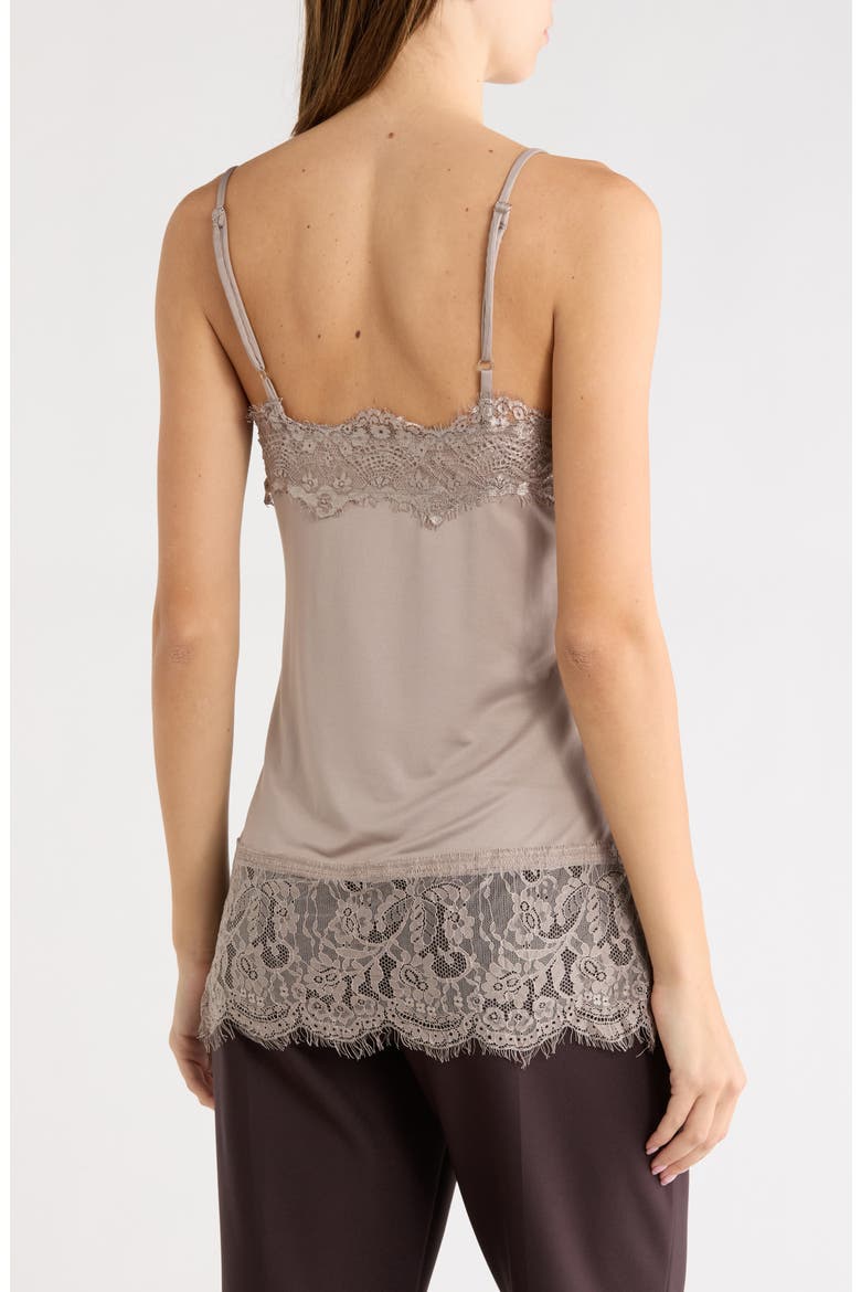 Lace-Trimmed Tunic Camisole, Alternate, color, TAUPE