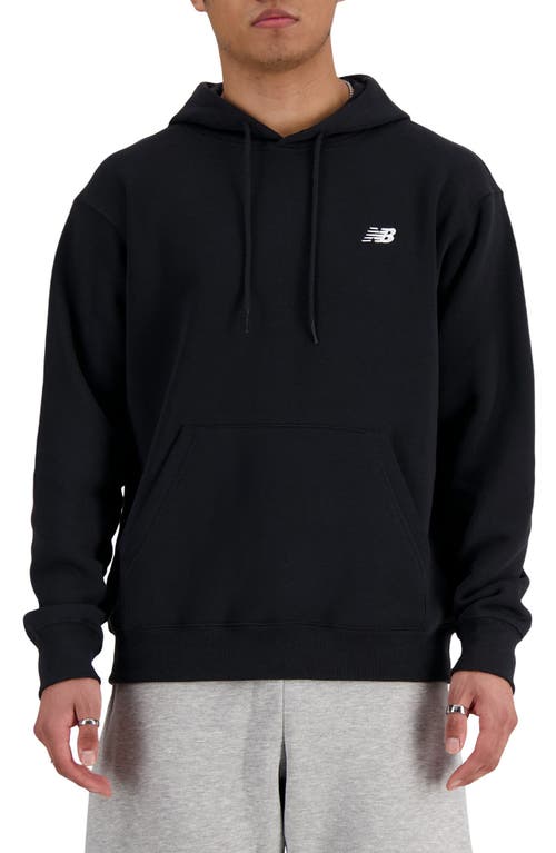 New Balance Sport Essentials Relaxed Fit Fleece Pullover Hoodie In Black