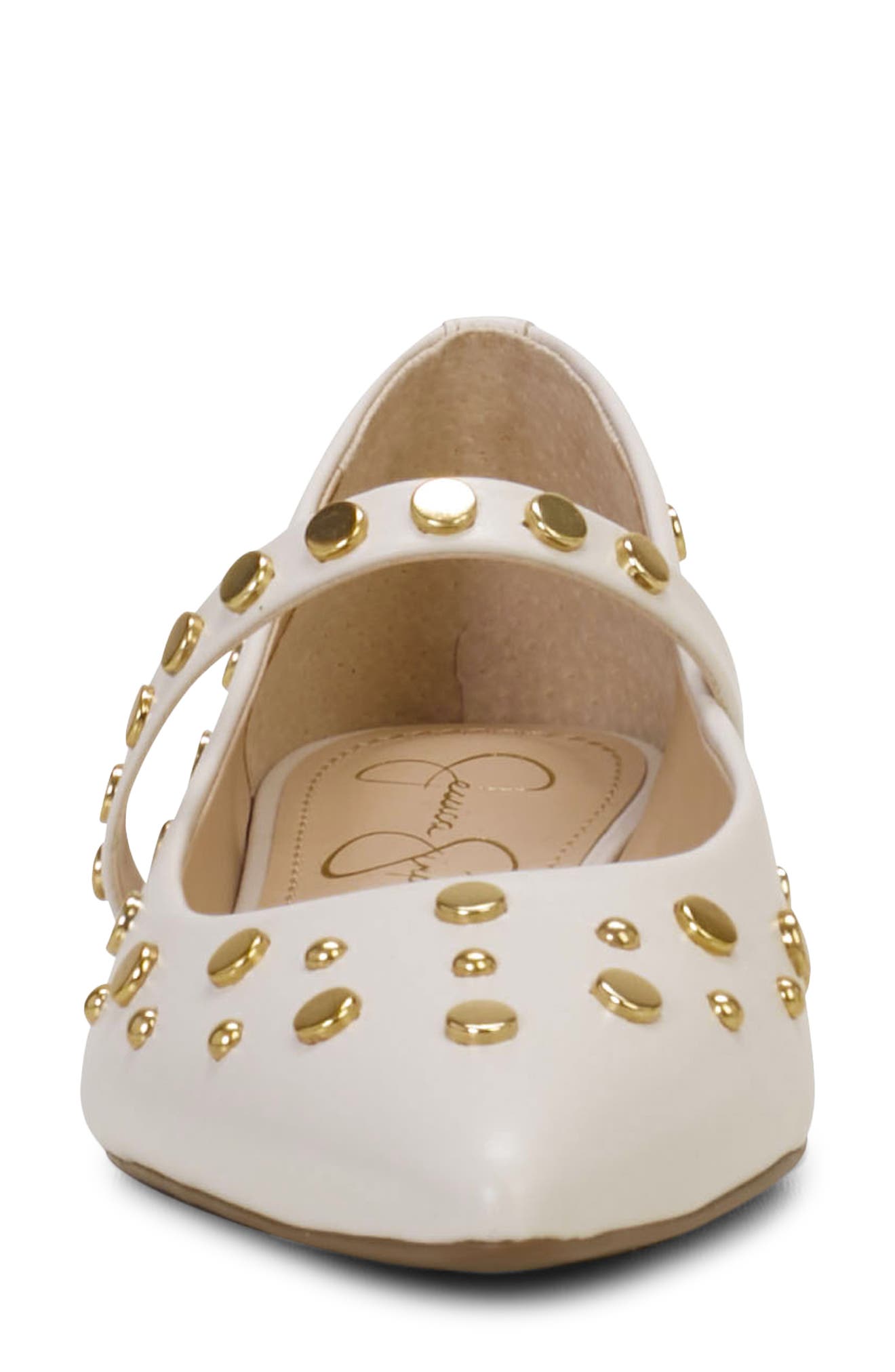 Jessica Simpson Kiann Pointed Toe Flat, Alternate, color, Off White