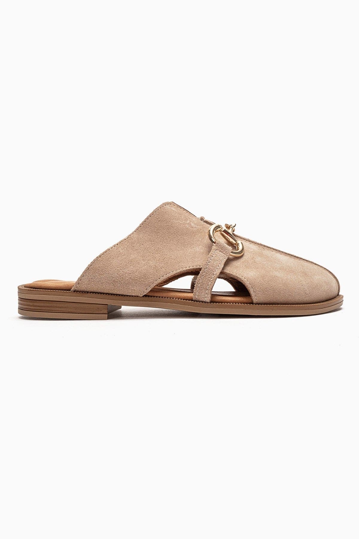 Favor Leather Mules, Alternate, color, Beige Suede
