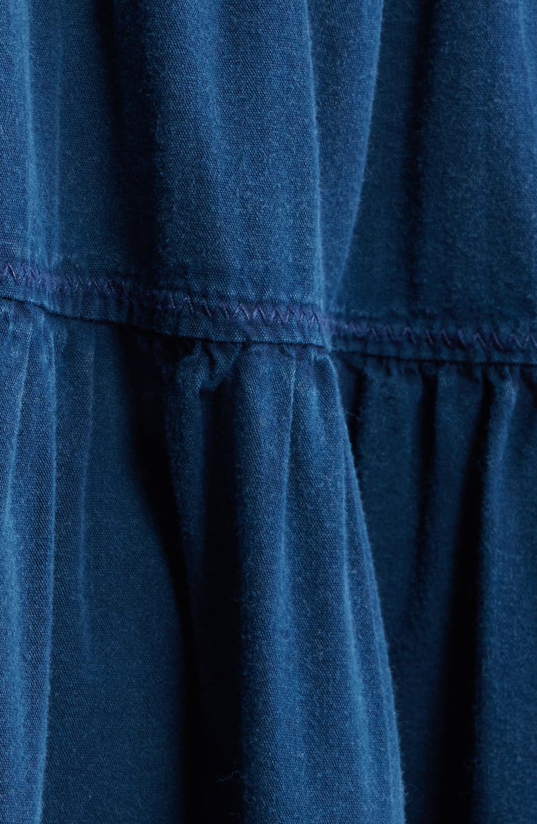 BDG Urban Outfitters Bea Cotton Tiered Skirt, Alternate, color, Blue